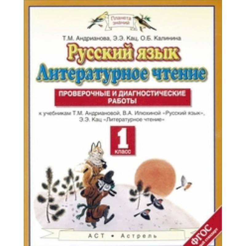 Русский язык. Литературное чтение. 1 класс. Проверочные и диагностические работы