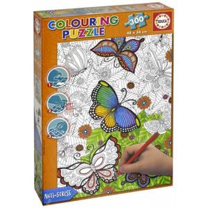 Пазл-раскраска 'Бабочки'