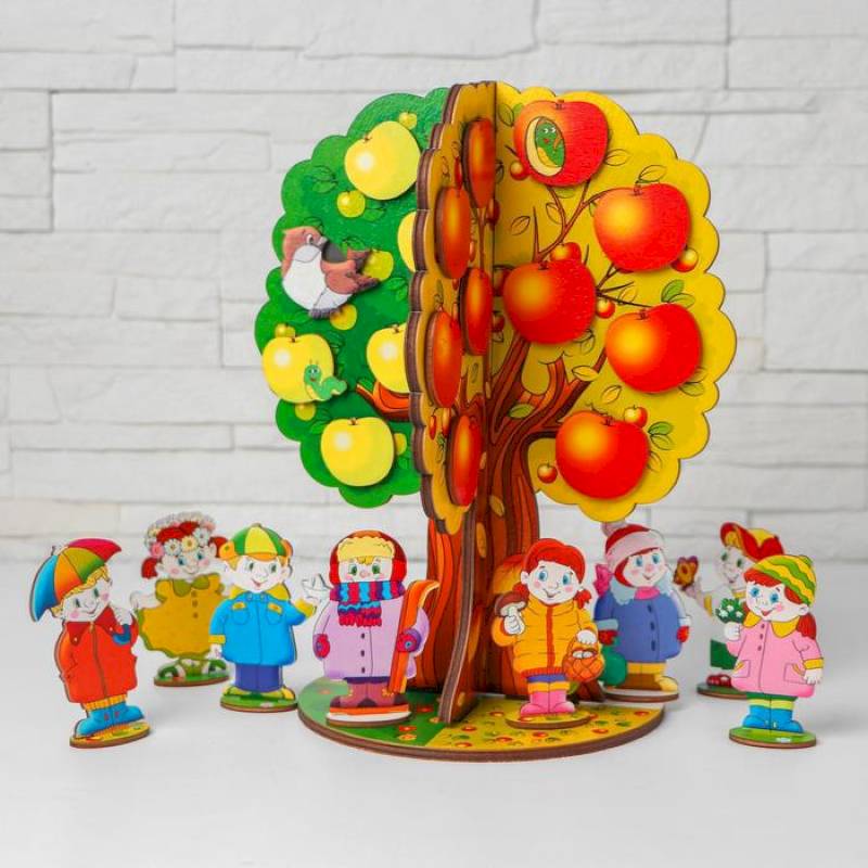 Магнитная игра «Яблоня. Времена года» Магнитная игра «Яблоня. Времена года»