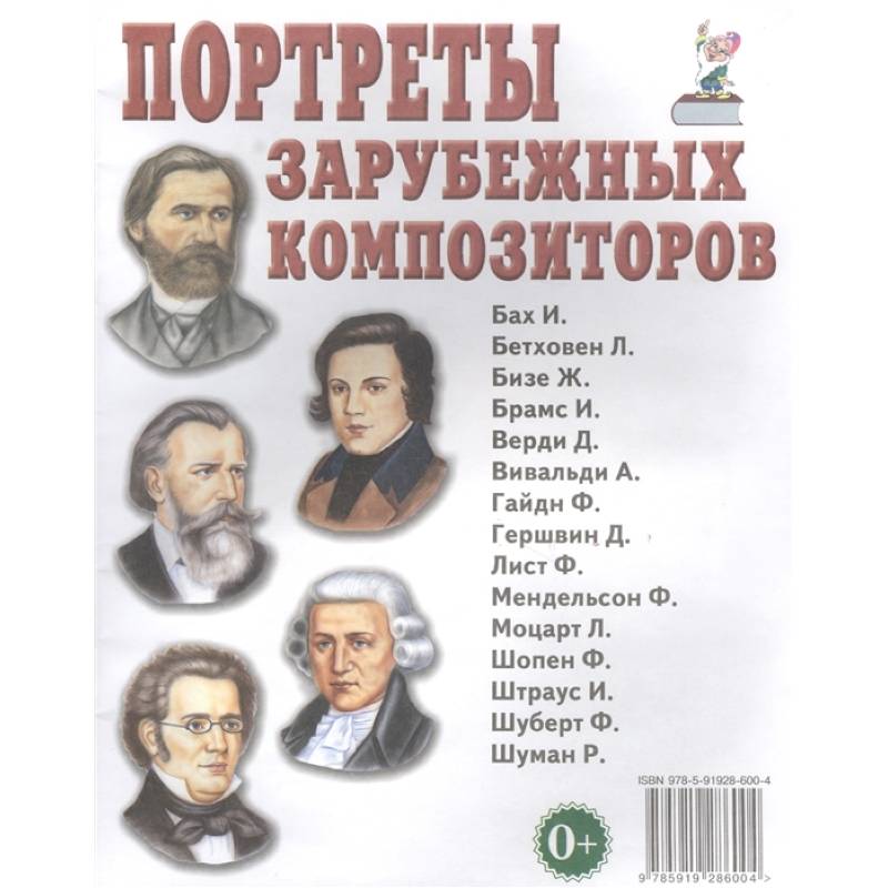 Портреты зарубежных композиторов Портреты зарубежных композиторов