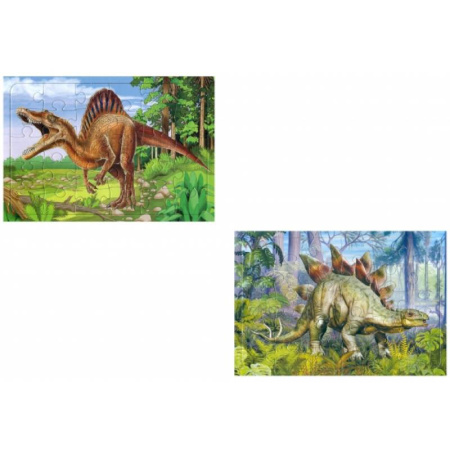 Книги-пазлы, книга Комплект пазлов Стегозавр-Спинозавр купить по скидке