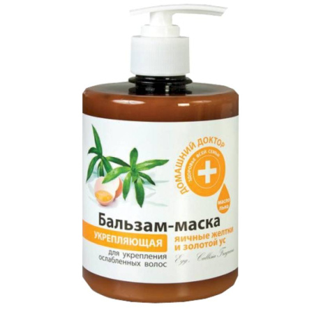 Бальзам-маска 'Яичные желтки и золотой ус'.  500 мл
