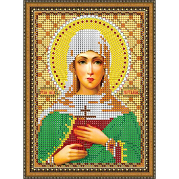 «Светлица» набор для вышивания бисером 8717М «Св. Мца Наталия» бисер Чехия 12x16см