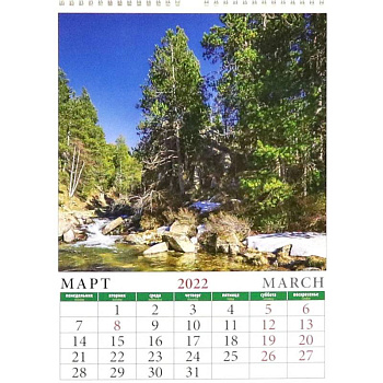 Календарь на 2022 год 'Родная природа' (11216)