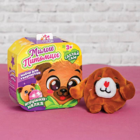 Набор для творчества «Мялка с растущими шариками: Мопсик»